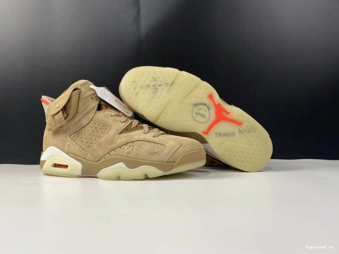 Travis Scott Khaki Air 6 Retro Jordan DH0690-200 British 1003